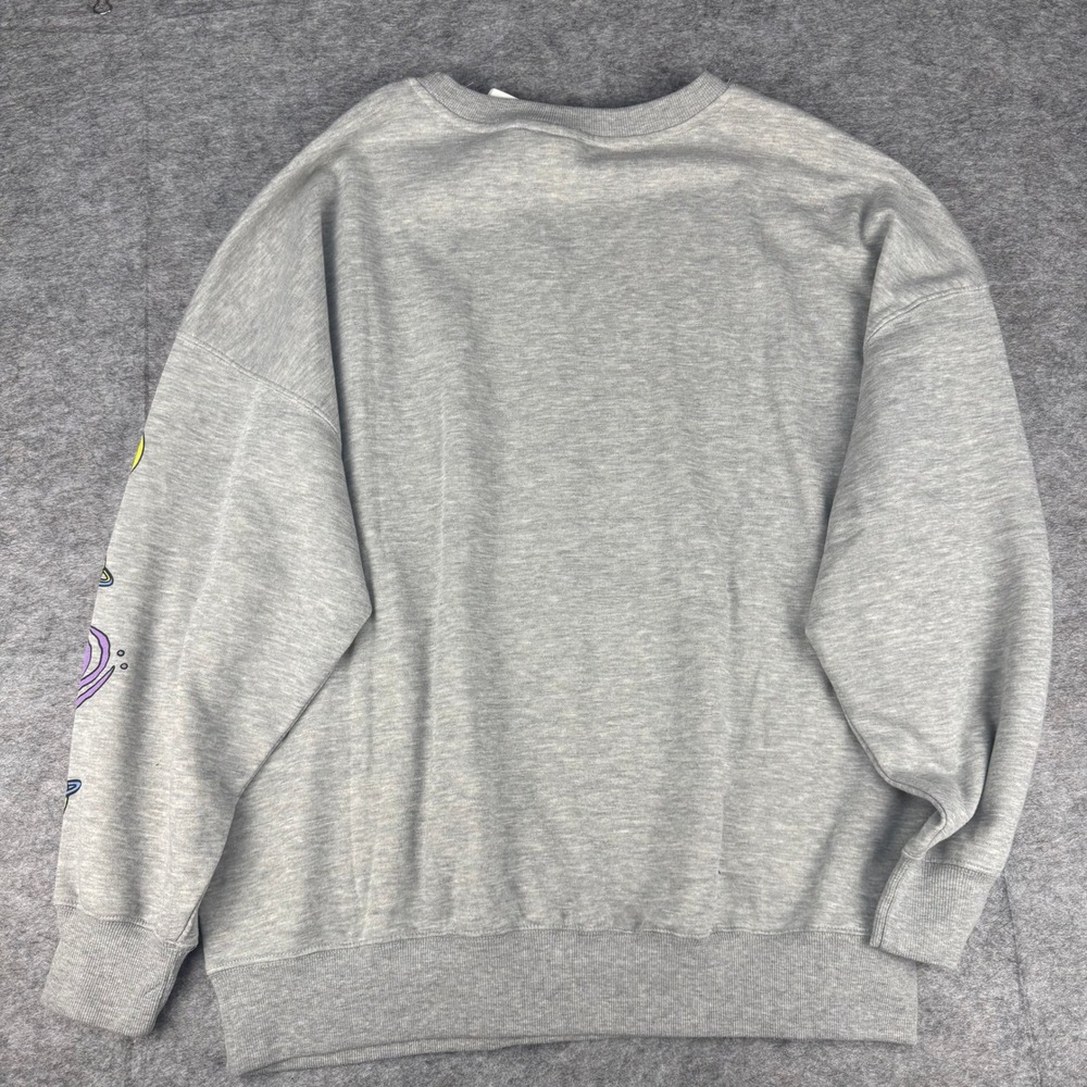 Disney Stitch Feelin Cosmic Gray‎ Graphic Sweatshirt Womens Large Space Galaxy - Picture 4 of 6